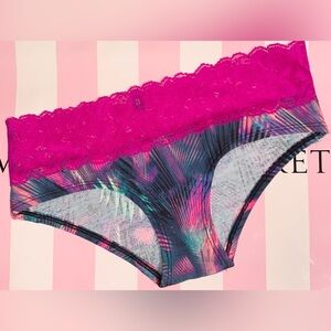 New Victoria’s Secret PINK cotton panties PINK lace hipster panties pink panties